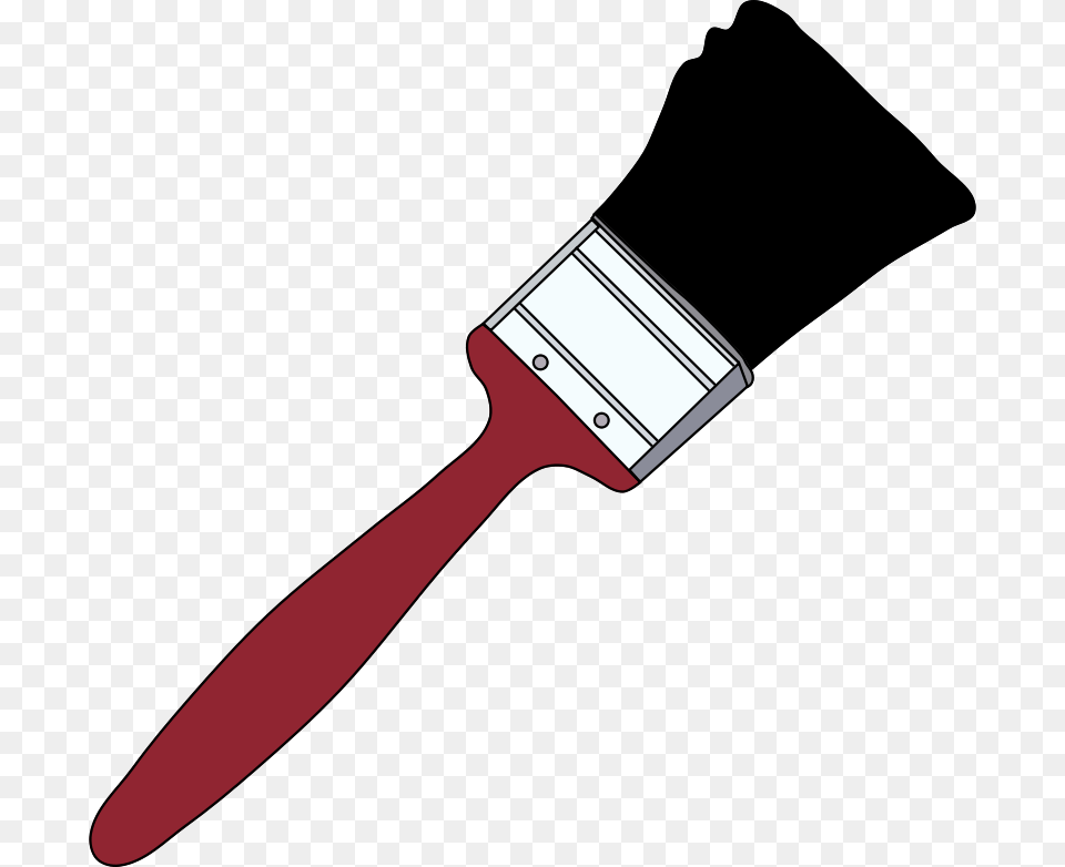 Red Paintbrush Paint Brush Clip Art, Device, Tool, Blade, Razor Free Png