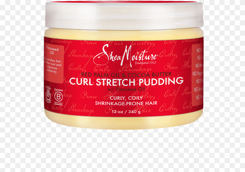Red Palm Oil Amp Cocoa Butter Curl Stretch Pudding Shea Moisture Curl Stretch Pudding 12 Oz, Food, Ketchup, Mayonnaise Free Png