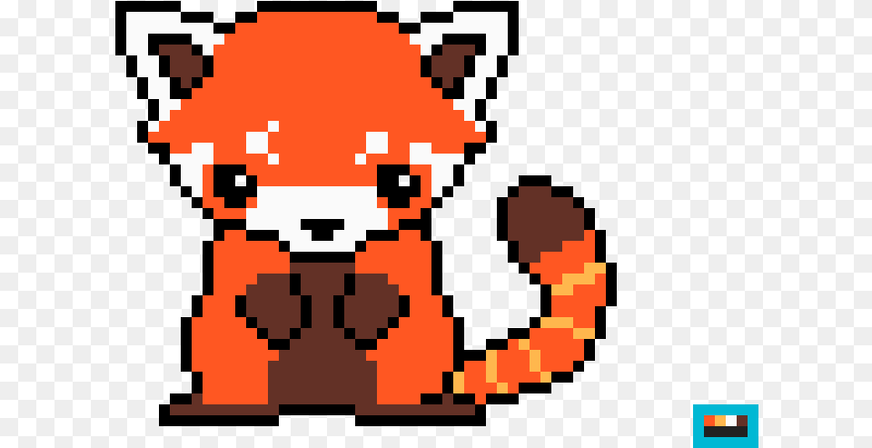 Red Panda By Reox320 8 Bit Red Panda, Animal, Lesser Panda, Mammal, Wildlife Free Png