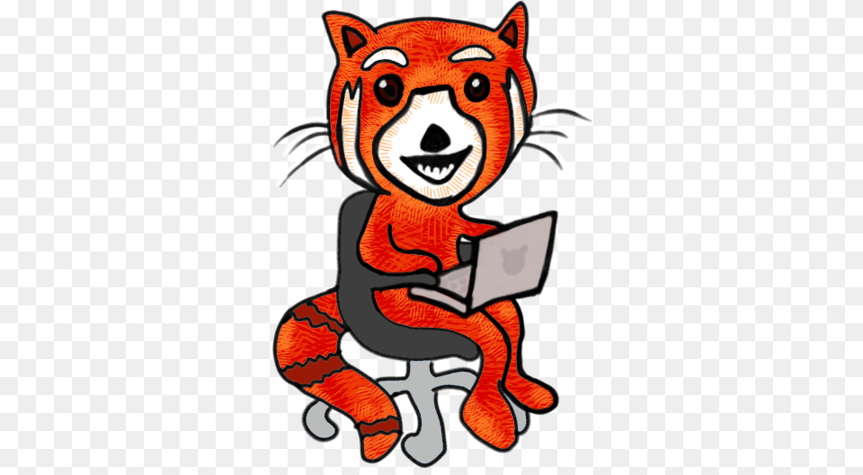 Red Panda Getting To Work Sql Workbooks, Animal, Canine, Dog, Mammal Free Png