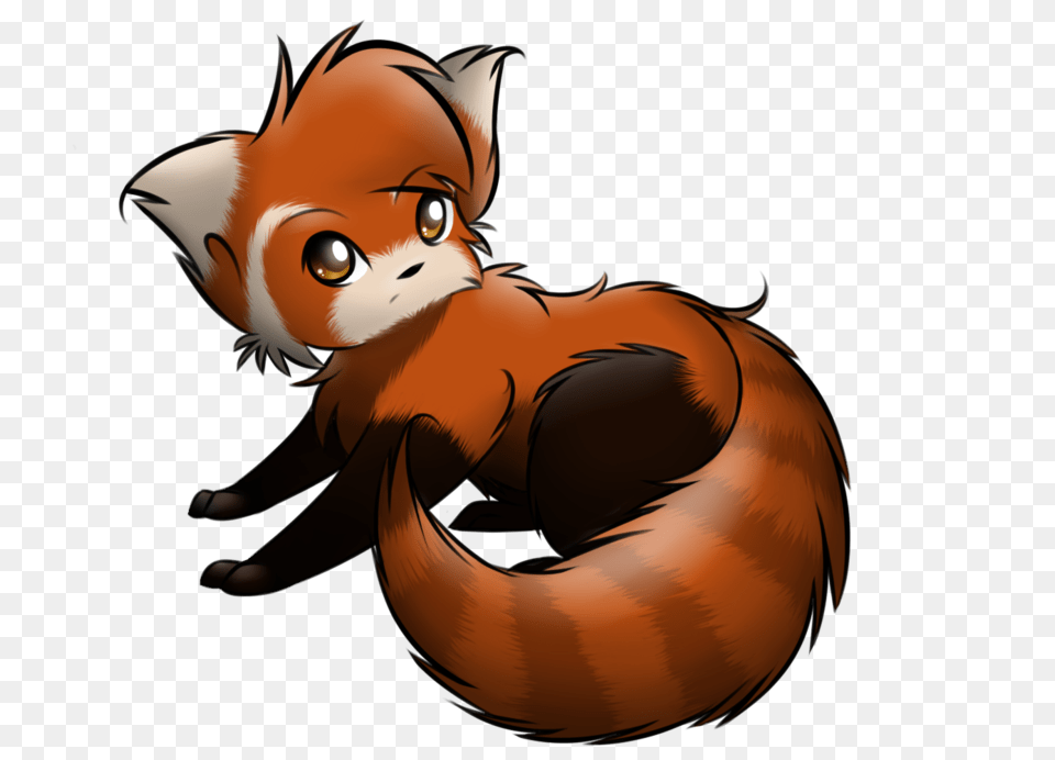 Red Panda How To Draw A Chibi Panda Clip Art, Animal, Bird, Face, Head Png Image