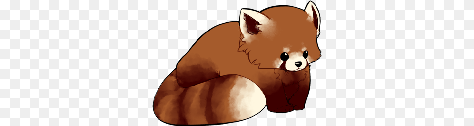 Red Panda Sorta Chibi By Pyxelle Art D5o4knl Red Panda Cartoon, Animal, Mammal, Wildlife Free Png Download