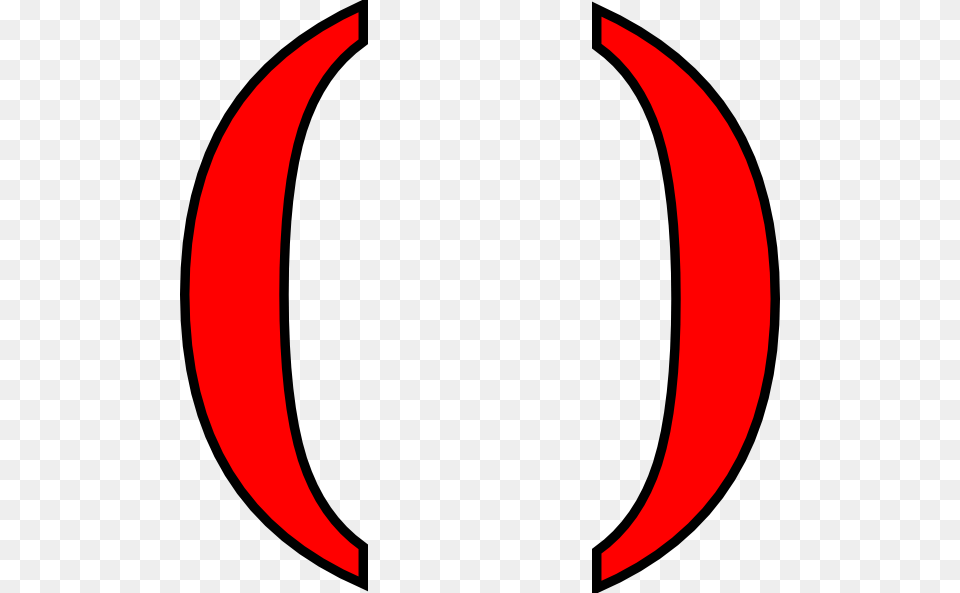 Red Parentheses Clip Art At Clker Parentheses Clipart, Logo, Symbol Png Image