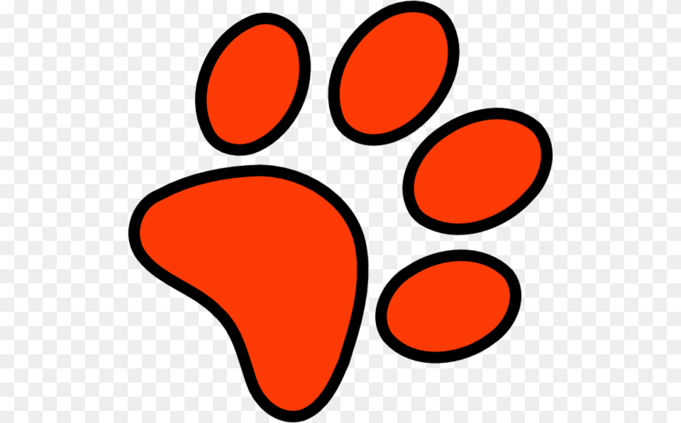 Red Paw Clipart Png