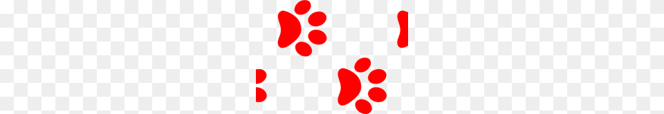 Red Paw Print Red Puppy Paw Print Clip Art, Flower, Petal, Plant, Pattern Png