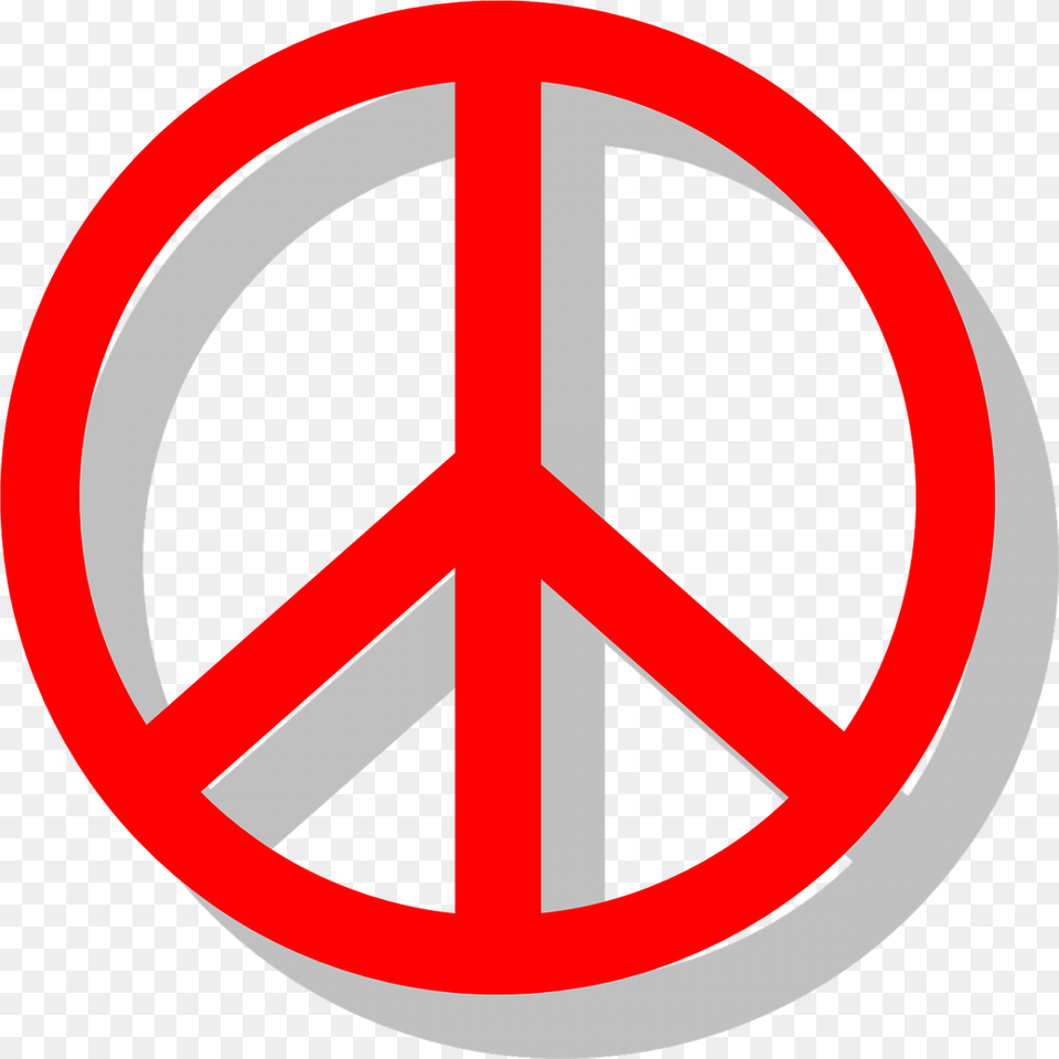 Red Peace Sign, Symbol, Road Sign Png
