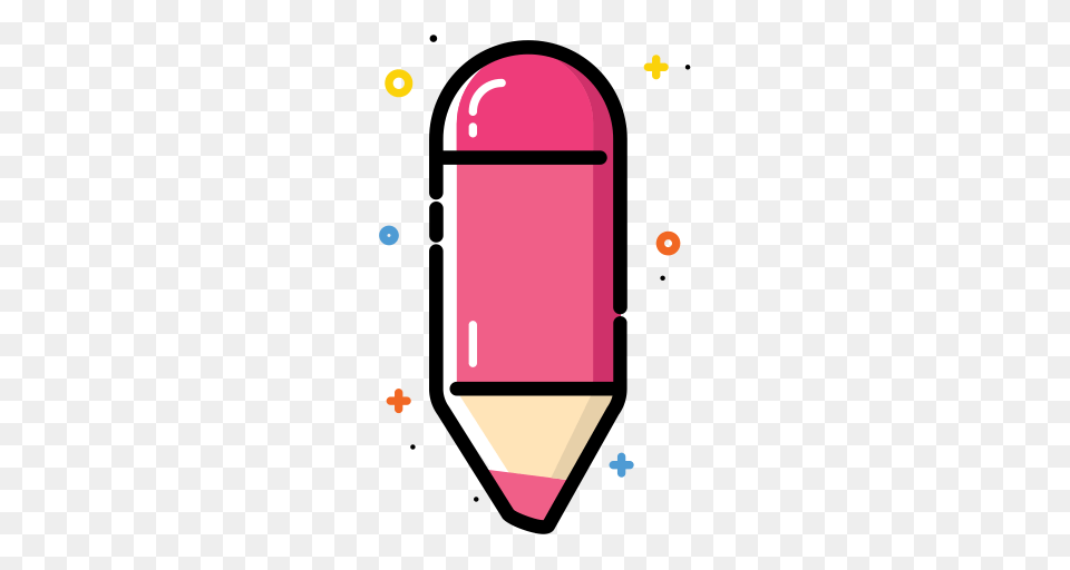 Red Pen Flat Hand Icon With And Vector Format For, Pencil, Cosmetics, Lipstick Free Png