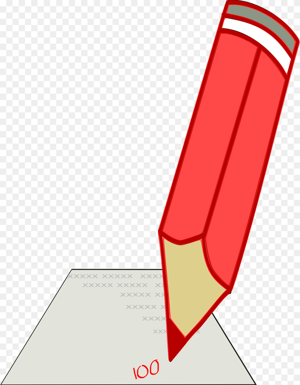 Red Pencil Clipart Png Image