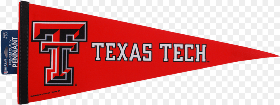 Red Pennant Double T Texas Tech Texas Tech Pennant Flags, Text Free Transparent Png