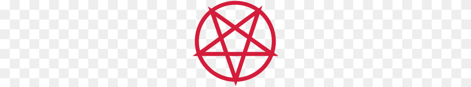 Red Pentagram Image, Star Symbol, Symbol, Cross Free Png