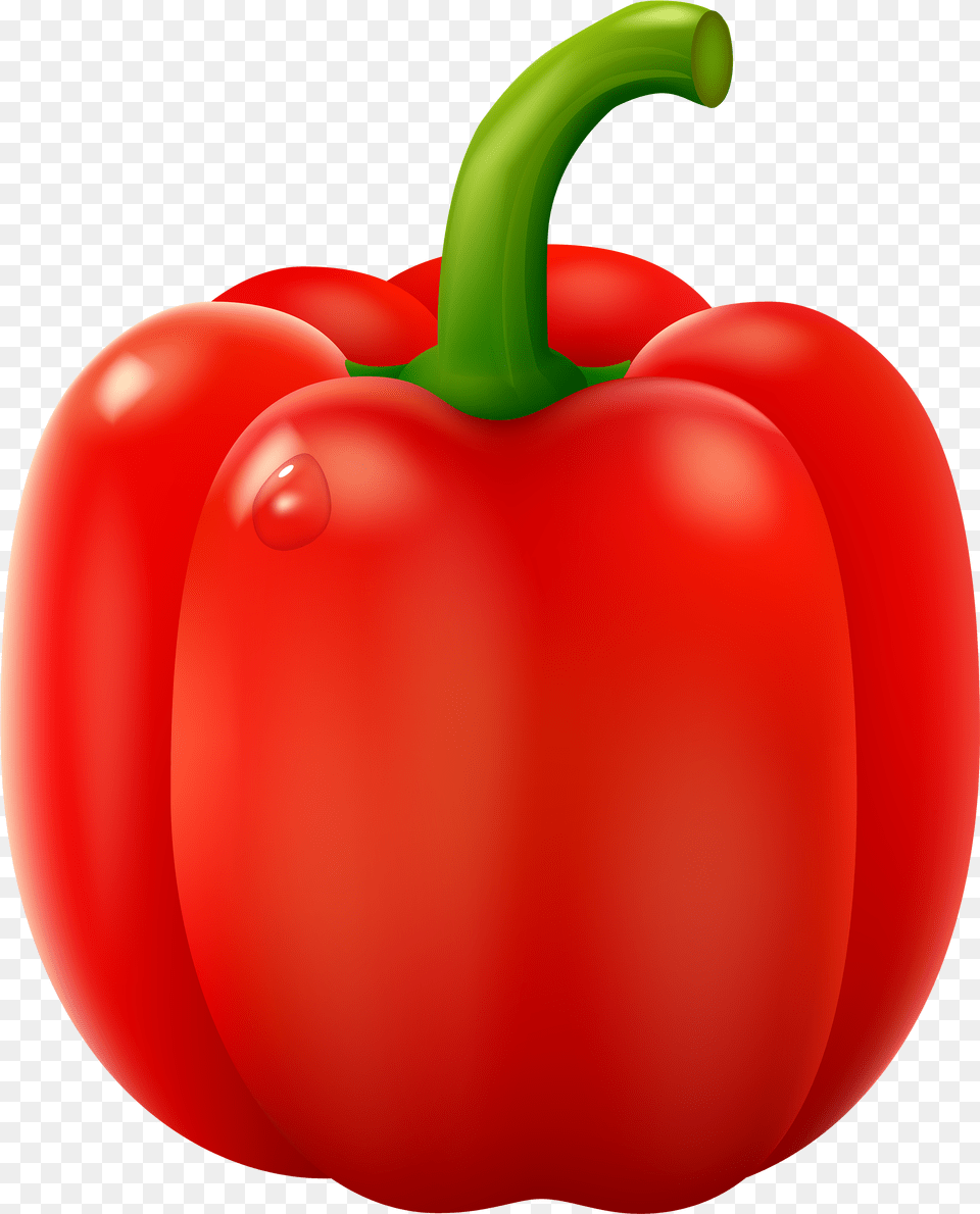 Red Pepper Clipart, Bell Pepper, Food, Plant, Produce Free Png