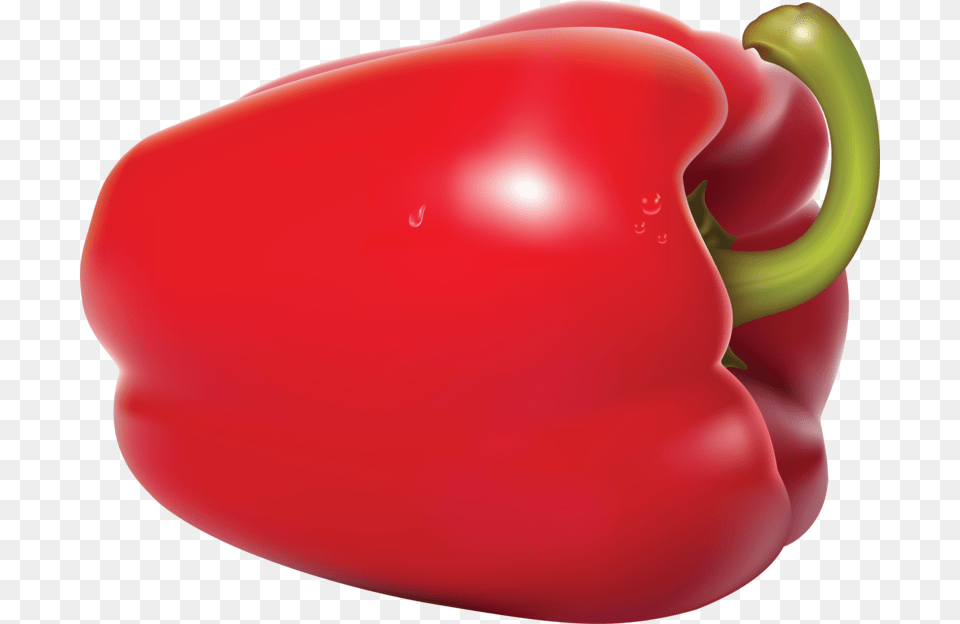 Red Pepper Image Red Capsicum, Bell Pepper, Food, Plant, Produce Free Png Download