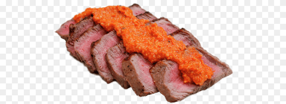 Red Pepper Pesto On Steak, Food, Meat, Pork Png Image