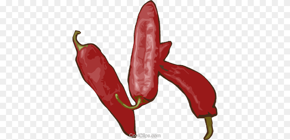Red Peppers Royalty Vector Clip Art Illustration, Food, Pepper, Plant, Produce Free Png