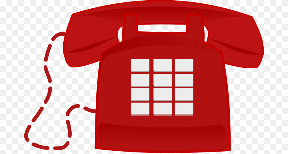 Red Phone Clipart Retro Kitchen Food Household Clip Art And New, Electronics, First Aid, Dial Telephone Free Png