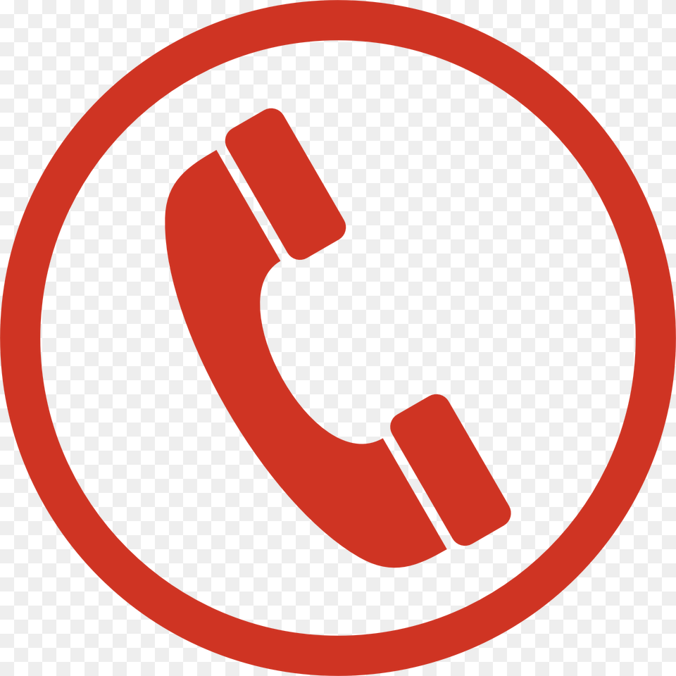 Red Phone Icon Transparent Telephone Logo, Symbol, Sign, Dynamite, Weapon Free Png Download