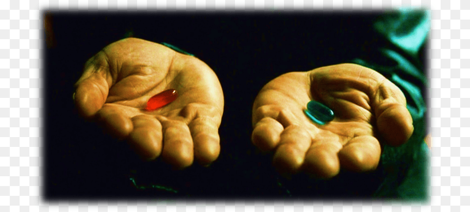 Red Pill Blue Pill, Body Part, Finger, Hand, Person Png