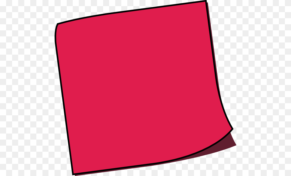 Red Pink Sticky Note Transparent, Blackboard, Home Decor Png Image