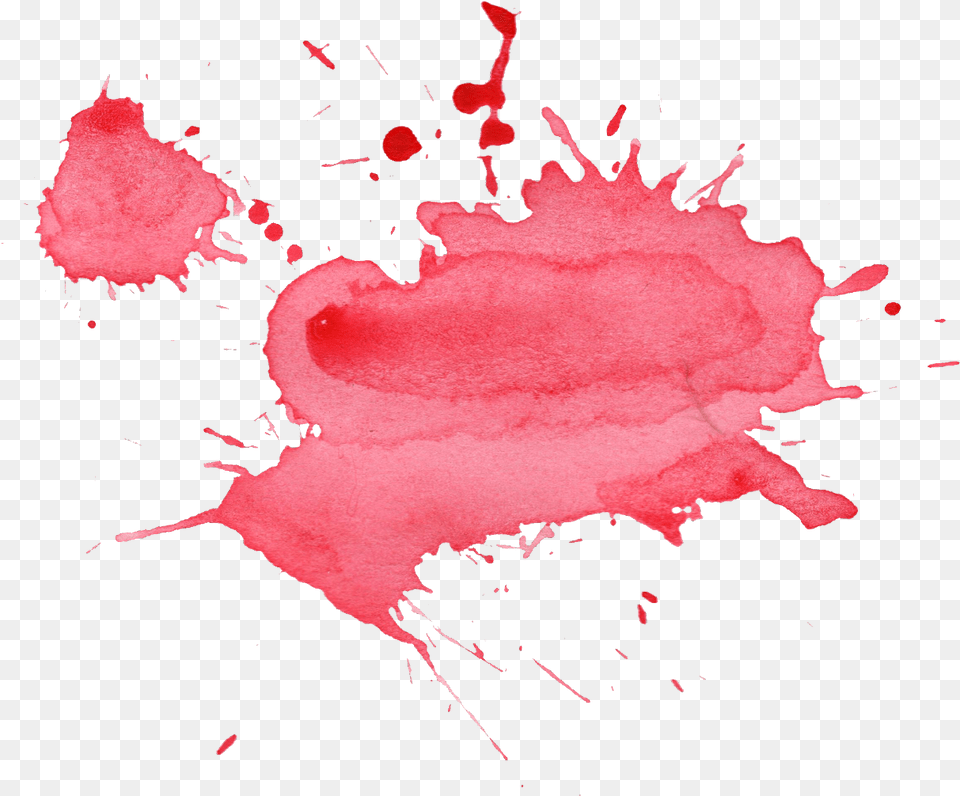 Red Pink Watercolor Paint Drip Remixit Transparent Background Watercolor Splatter, Stain Png