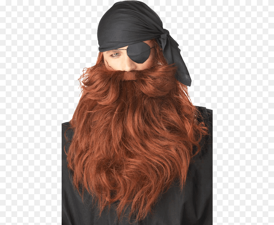 Red Pirate Beard And Moustache Pirate Mustache And Beard, Face, Head, Person, Adult Free Png Download
