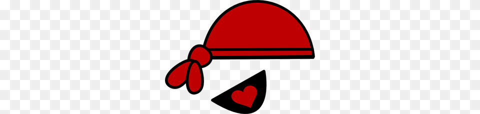 Red Pirate Hat And Heart Eyepatch Clip Arts For Web Free Transparent Png