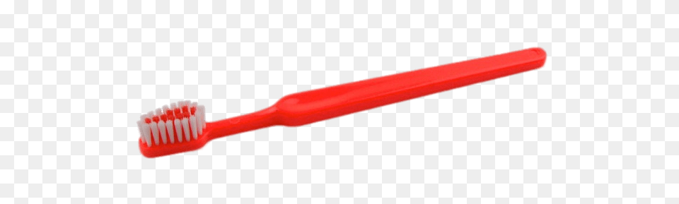 Red Plastic Toothbrush, Brush, Device, Tool Png Image