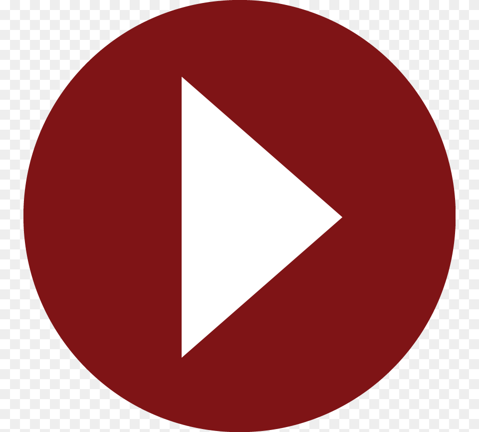 Red Play Button Video Player, Triangle, Maroon, Clothing, Hat Free Png Download