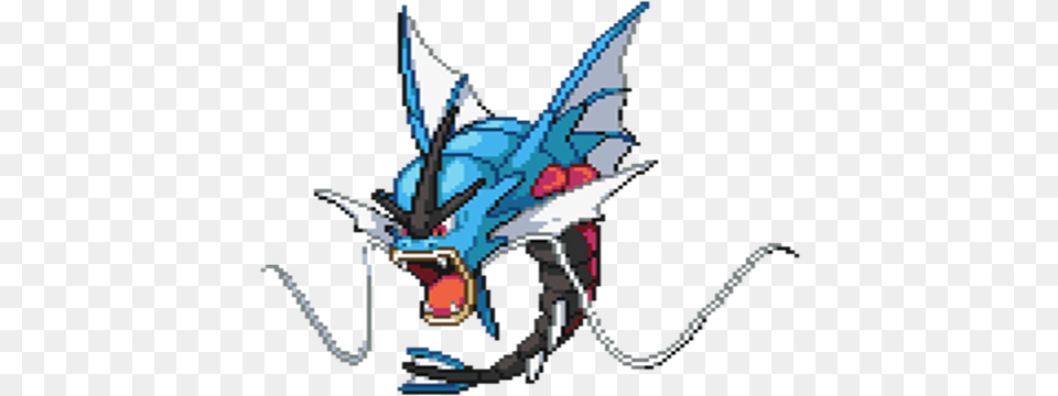 Red Pokemon Mega Gyarados Sprite Full Size Mega Gyarados Sprite, Dragon, Baby, Person Free Png Download