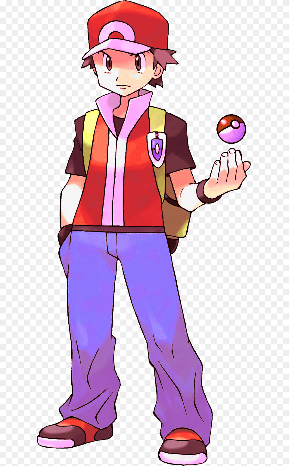 Red Pokemon Pokemon Red Game Character, Boy, Child, Male, Person Png Image