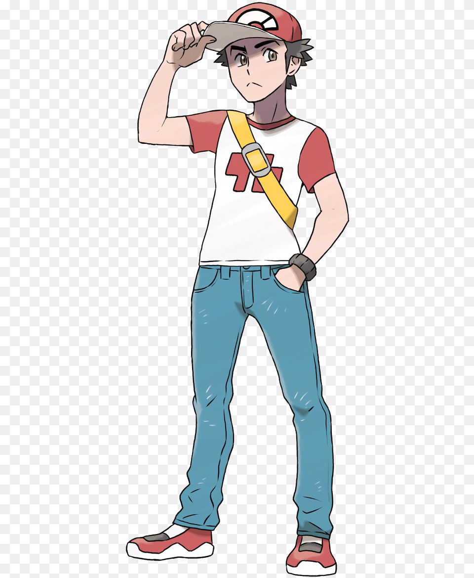 Red Pokemon Sun And Moon, Teen, Boy, Clothing, Person Png Image