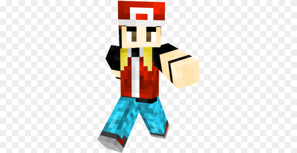 Red Pokemon Trainer Contest Minecraft Skin Illustration, Person Png