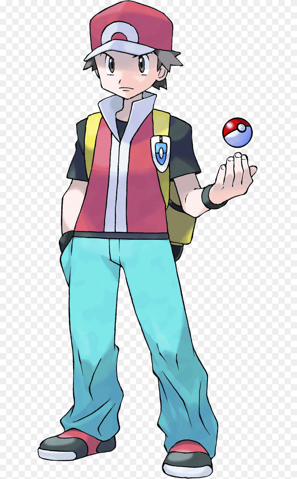 Red Pokemon Trainer Red, Person, Face, Head, Clothing Free Transparent Png