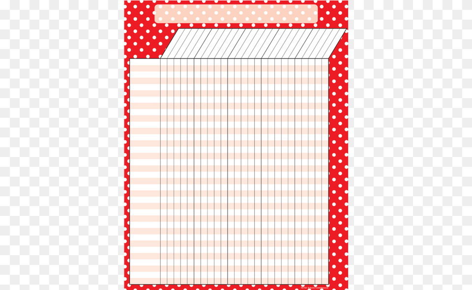 Red Polka Dots Incentive Chart Classroom, Page, Text, Home Decor, Paper Png Image