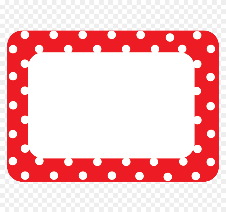Red Polka Dots Name Tagslabels, Pattern, Polka Dot, Home Decor Free Png Download