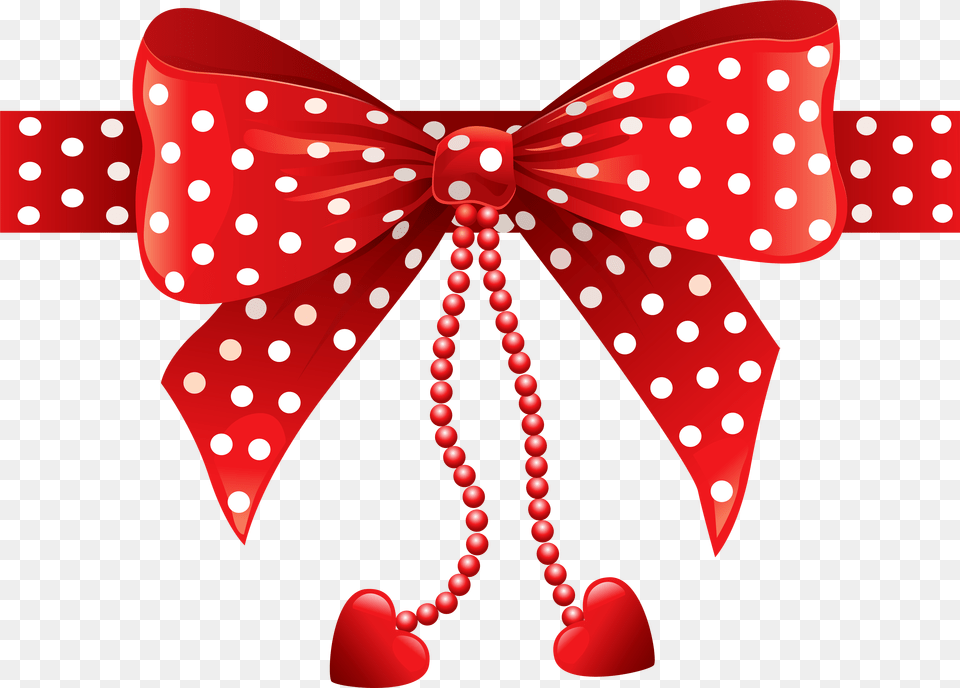Red Polka Dots Ribbon, Accessories, Formal Wear, Tie Png