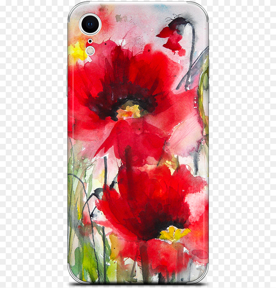Red Poppies Iphone Skindata Mfp Src Cdn Painting, Art, Flower, Modern Art, Plant Png Image