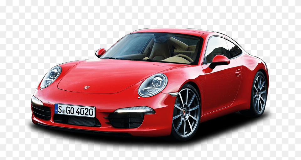 Red Porsche, Alloy Wheel, Vehicle, Transportation, Tire Free Png