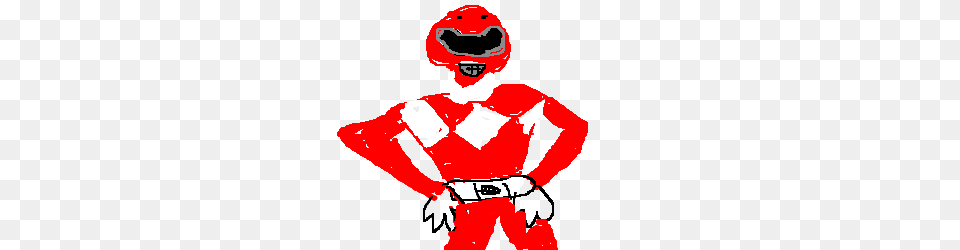 Red Power Ranger Drawing, Clothing, Costume, Person, Baby Png Image