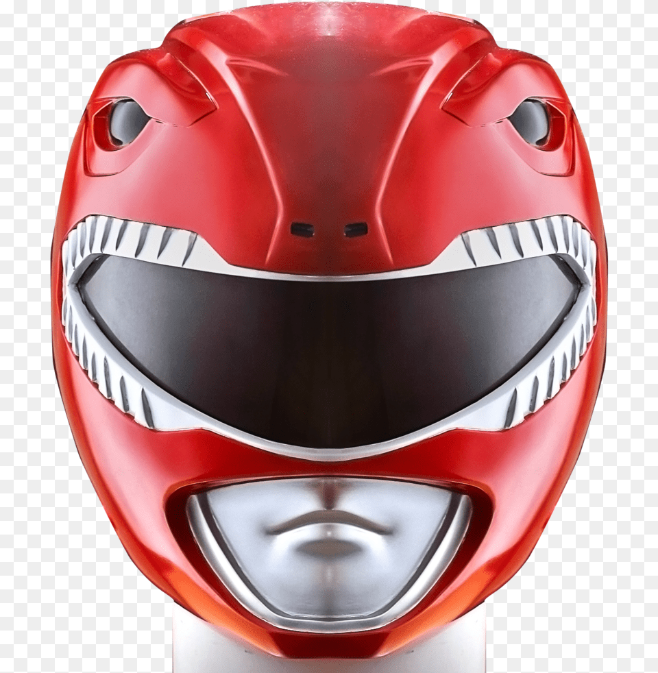 Red Power Ranger Head, Crash Helmet, Helmet Png Image