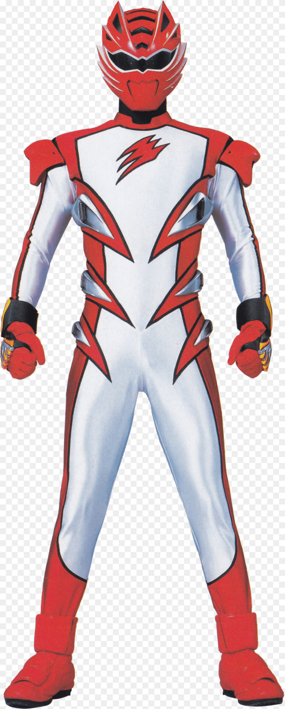 Red Power Ranger Power Ranger Jungle Fury White, Person, Helmet, Clothing, Glove Png Image