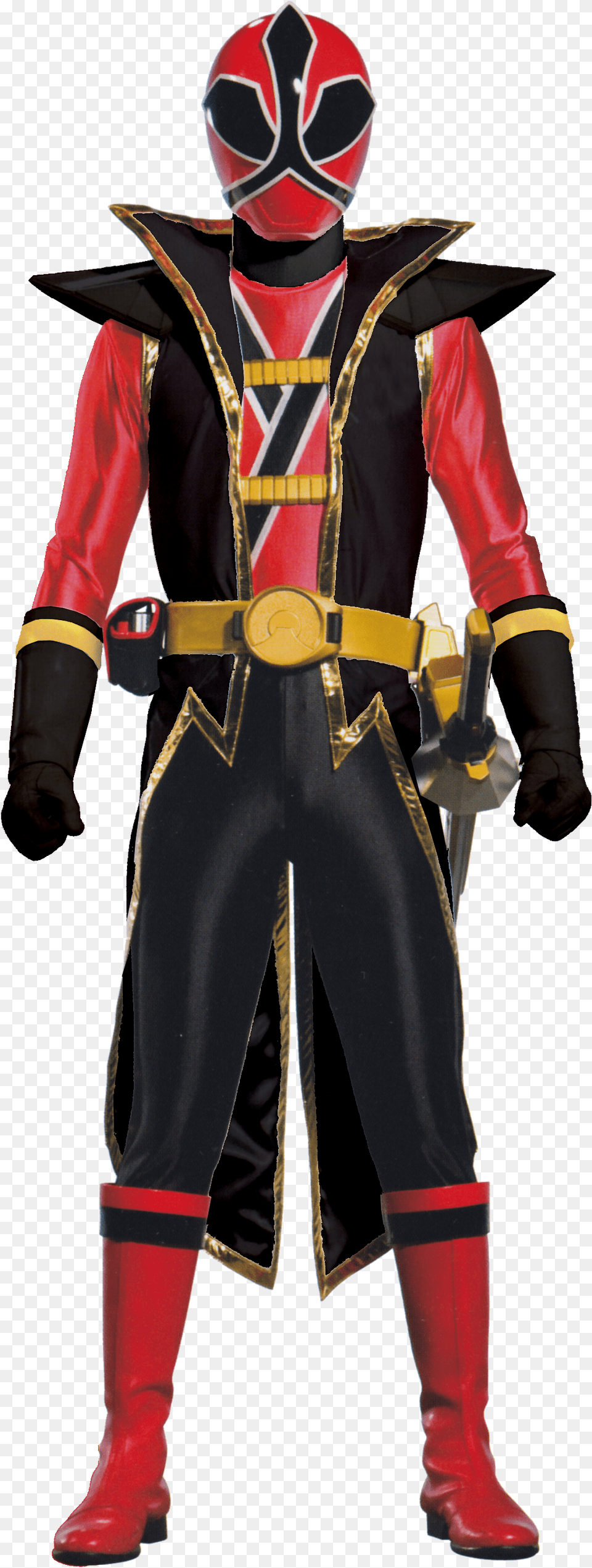 Red Power Ranger Samurai For Kids Power Rangers Ninja Steel Red Rangers, Clothing, Costume, Person, Shoe Free Transparent Png