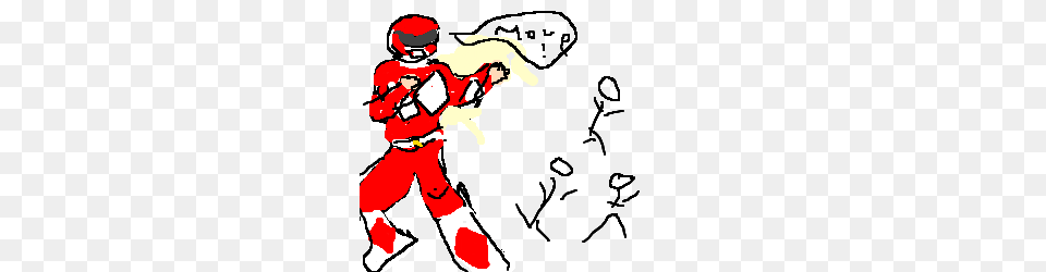 Red Power Ranger Say Move To Crowd Of Stickmen, Baby, Person, People Png