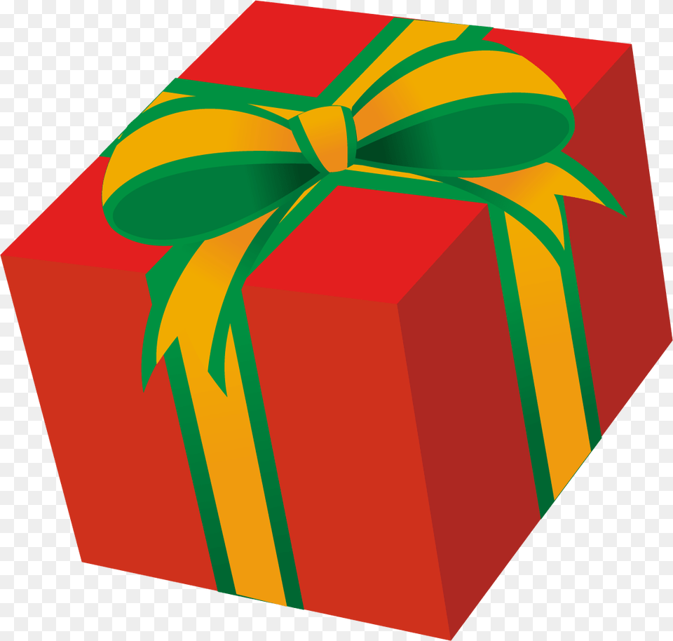 Red Present Box Clipart, Gift Png Image