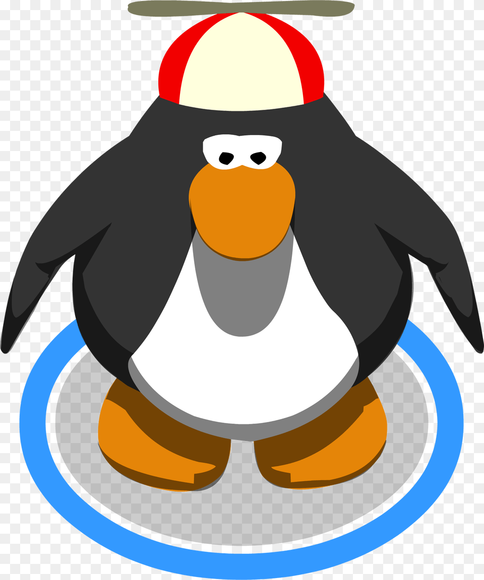 Red Propeller Cap In Game Club Penguin Chef Penguin, Animal, Bird, Nature, Outdoors Png