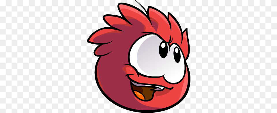 Red Puffle Confident Puff Club Penguin, Face, Head, Person, Baby Png