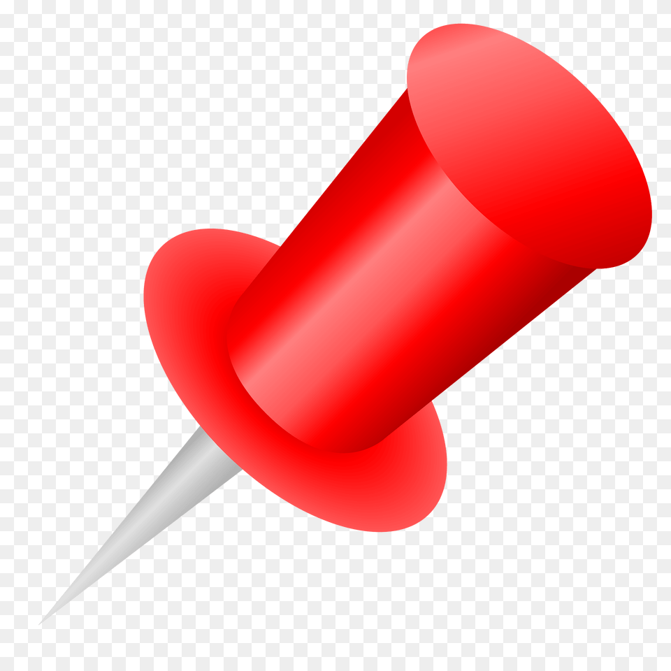 Red Push Pin Clipart, Rocket, Weapon Free Png