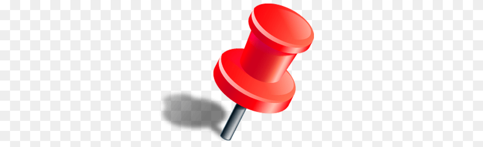 Red Push Pin With Shadow, Smoke Pipe Png