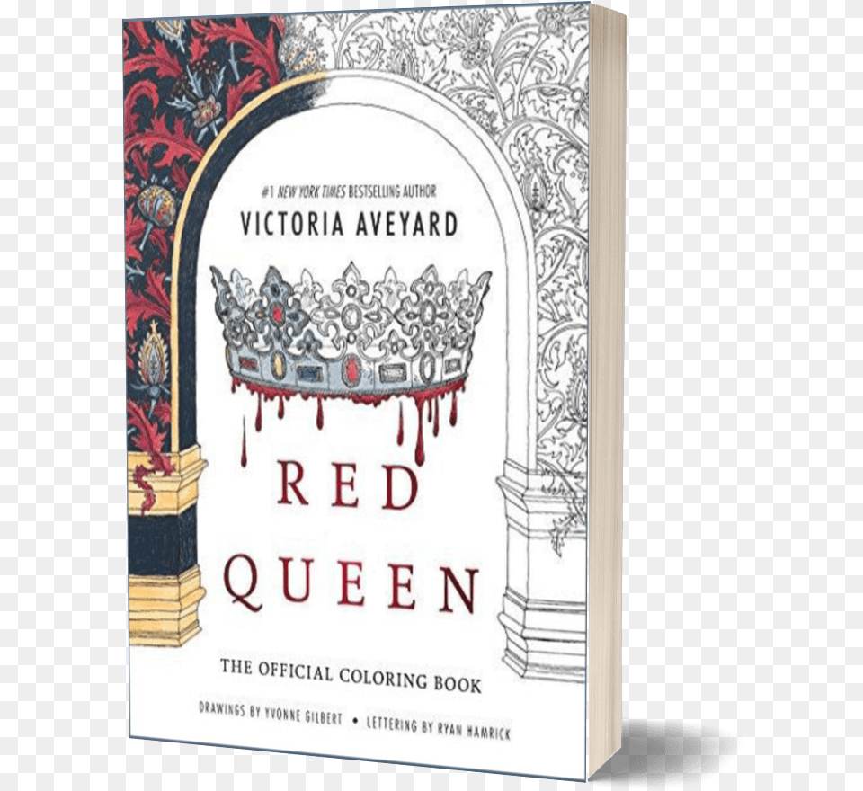 Red Queen Official Coloring Book By Victoria Aveyard Red Queen By Victoria Aveyard, Publication, Accessories, Jewelry, Novel Png Image