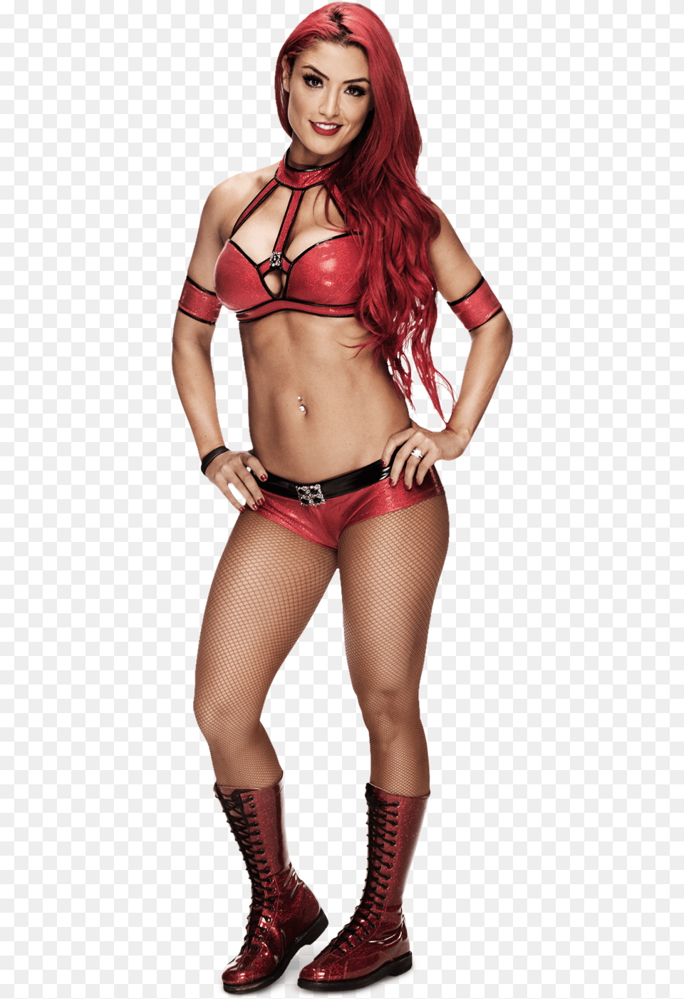 Red Queen Wwe Eva Marie In Attire, Adult, Shoe, Person, Woman Png Image