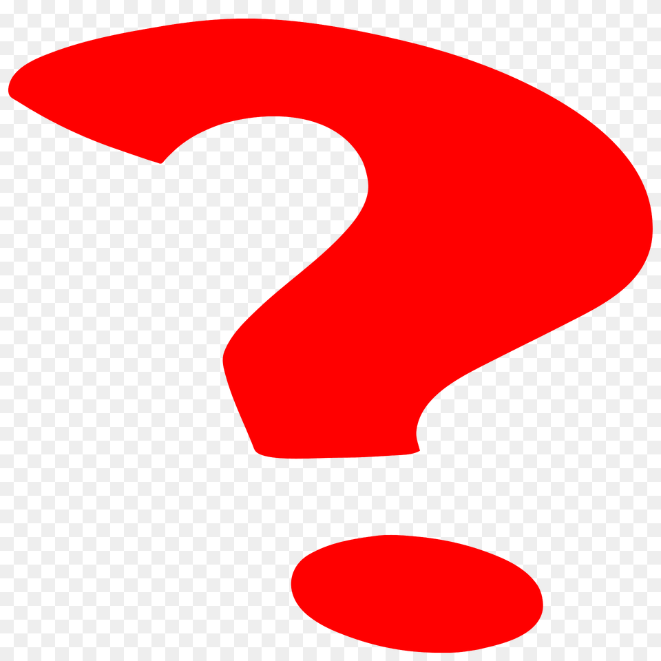 Red Question Mark Clipart, Text Png Image